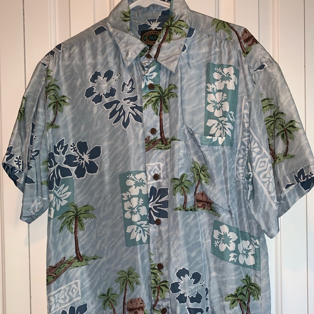 Silk Hawaiian Button-up Shirt